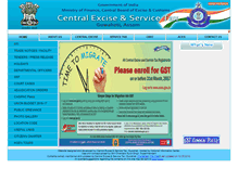 Tablet Screenshot of centralexciseguwahati.gov.in